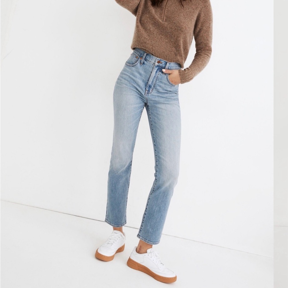 Madewell Slim Demi-Boot Jeans in Denis Wash Size 29